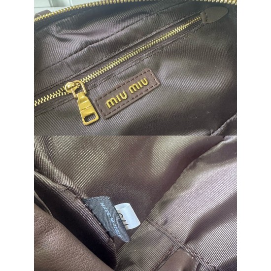 340 M home 5BB148 Ms. 22s new Boston bowling bag handheld shoulder crossbody bag body made of imported customized lambskin combined with miumiu iconic design made of selected textured fabrics to rigorous quilting line to create small and large but with th