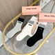 99 with packaging a box of three pairs of miumiu miu high quality super pop models net red socks miu family official website synchronization ornaments letters mid-calf socks ins star net red recommended hot to the extreme cotton material thin soft breatha