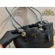 290 with box size 2528 Prada Prada Straw Tote Bag Prada Woven Tote Bag Spring and Summer new bag is made of rustic natural raffia crochet style sweet and fresh capacity daily travel must-have fashion items super suitable for travel vacation