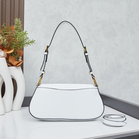 270 with box size 24x12x4 model number 817 prada armpit baguette cowhide version p2PRADA new baguette armpit bag at a glance vintage and high-level bag can be shoulder and crossbody full of high-level sense of the back on the body in seconds into temperam