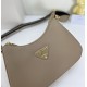 290 Seasonal new Prada Prada 2023 new VITELLODAINO shoulder SOFT crossbody bag men and women's classic outlook on the future fashion and hundred hitched on the body and A and valiant must-enter models Model 1BH193 Size 2516