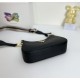 290 Seasonal new Prada Prada 2023 new VITELLODAINO shoulder SOFT crossbody bag men and women's classic outlook on the future fashion and hundred hitched on the body and A and valiant must-enter models Model 1BH193 Size 2516