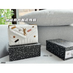 130 Heaven and earth cover size2517 Saint Laurent YSL LOULOU insignia envelope bag chain bag crossbody shoulder bag cloud bag the more you look the more temperament leisure business can be managed fairies come to take it home fashionable instantly to be p