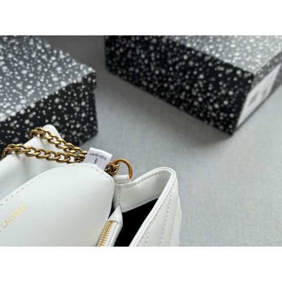 130 Heaven and earth cover size2517 Saint Laurent YSL LOULOU insignia envelope bag chain bag crossbody shoulder bag cloud bag the more you look the more temperament leisure business can be managed fairies come to take it home fashionable instantly to be p