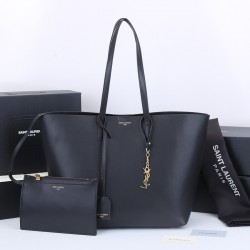 Back in stock 260 full cowhide leather YSL new shopping bag casual versatile oversized lining space worry-free safe easy to travel this season should have a size 333115cm opening size 45cm model 1860
