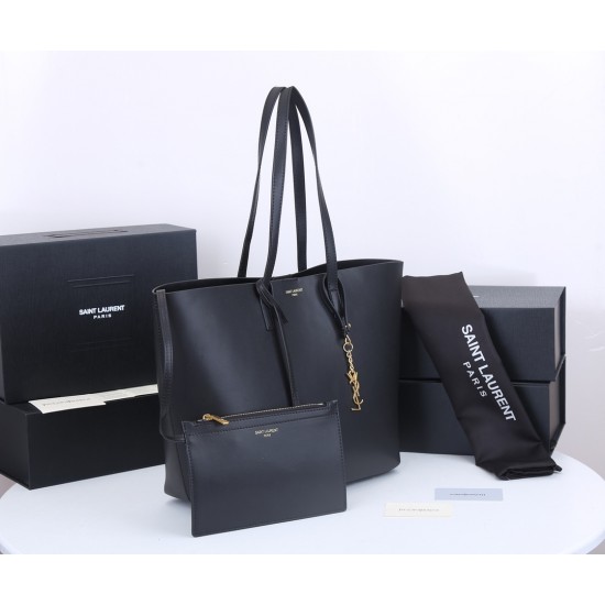 Back in stock 260 full cowhide leather YSL new shopping bag casual versatile oversized lining space worry-free safe easy to travel this season should have a size 333115cm opening size 45cm model 1860