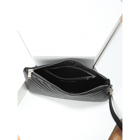 180 Black Silver YSL Market Exclusive Beaten and molded to order The highest version of the market strong YvesSaintLaurent embroidery line handbag Italian calfskin hand feel super The first in the market Size 30Cm Model 1850