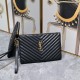 160 Gold Buckle YSL Market Exclusive Beaten and molded to order The highest version of the market strong YvesSaintLaurent Embroidery Line Clutch Italian calfskin Leather Handle Super The first in the market to be launched Size 30Cm Model 1850