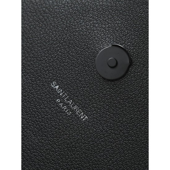 290 black black buckle counter demon models SaintLaurentSLP counter latest version of the market exclusive imported leather original leather goat grain hand-embroidered V line ultra-smooth soft and comfortable bag shape exquisite practical pocket YSL gold