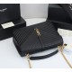 Lot 290 black gold buckle SaintLaurent demon SaintLaurentSLP counter latest version market exclusive imported leather original goat grain leather hand embroidered V line super silky soft comfortable bag shape exquisite practical pocket YSL gold buckle har