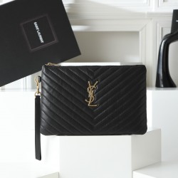 180 Black Gold YSL Market Exclusive Beaten and molded to order The highest version of the market strong YvesSaintLaurent embroidery line handbag Italian calfskin hand feel super The first in the market Size 30Cm Model 1850