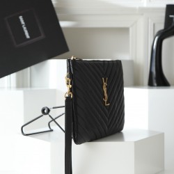 180 Black Gold YSL Market Exclusive Beaten and molded to order The highest version of the market strong YvesSaintLaurent embroidery line handbag Italian calfskin hand feel super The first in the market Size 30Cm Model 1850