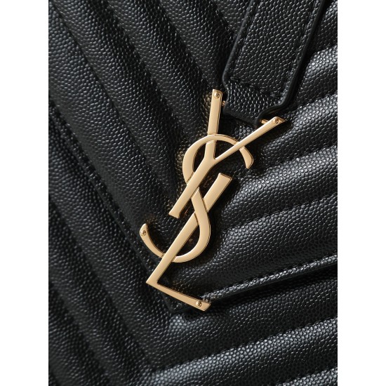 270V show SaintLaurent SaintLaurent SSLP counter newest version market exclusive Decorative interlocking metal YSL logo The hardware is perfect and flawless The original ball pattern pattern The handfeel is superb The details are exquisite handmade Exquis