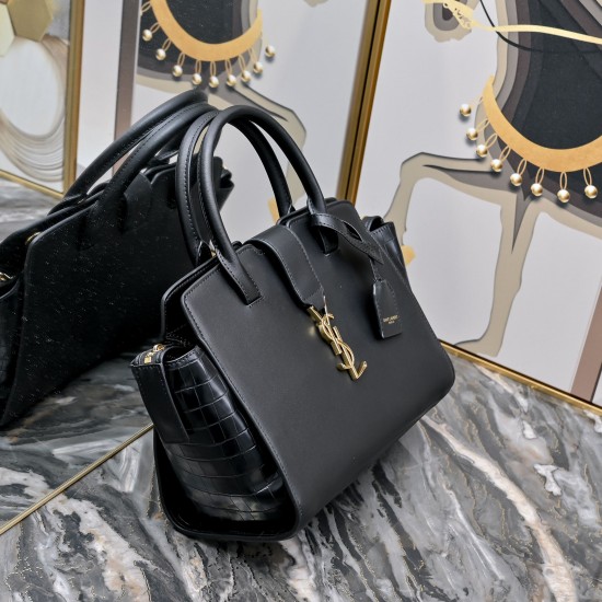 270 gold buckle with crocodile YSL Saint Laurent exclusive explosive bat bag ysl absolutely top goods exclusive highest-end goods super awesome ysl big bag original leather cowhide original quality superb workmanship original South African cowhide counter