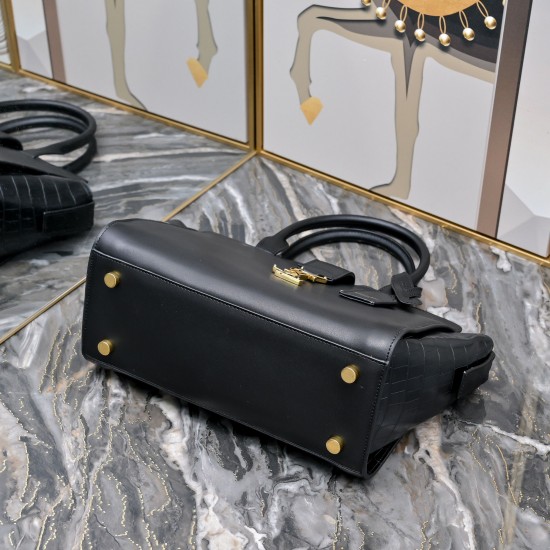 270 gold buckle with crocodile YSL Saint Laurent exclusive explosive bat bag ysl absolutely top goods exclusive highest-end goods super awesome ysl big bag original leather cowhide original quality superb workmanship original South African cowhide counter