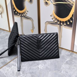 160 Black Buckle YSL Market Exclusive Beaten and molded to order The highest version of the market strong YvesSaintLaurent Embroidery line handbag Italian calfskin hand feeling super The first in the market to be launched Size 30Cm Model 1850
