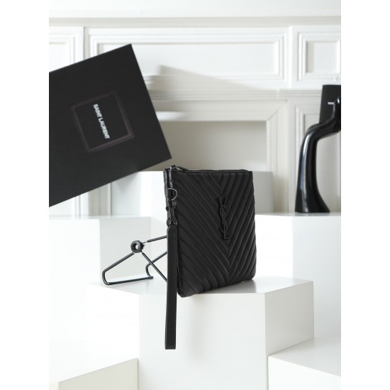 180 Black Buckle YSL Market Exclusive Beaten and molded to order The highest version of the market strong YvesSaintLaurent embroidery line handbag Italian calf leather hand feeling super The first in the market Size 30Cm Model 1850