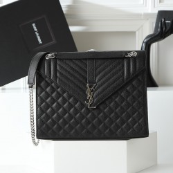 270 square SaintLaurent SaintLaurentSLP counter latest version Market exclusive Decorative interlocking metal YSL logo The hardware is flawless Original ball stripe pattern The handfeel is superb The details are exquisite handmade Exquisite single shoulde