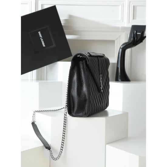 270 square SaintLaurent SaintLaurentSLP counter latest version Market exclusive Decorative interlocking metal YSL logo The hardware is flawless Original ball stripe pattern The handfeel is superb The details are exquisite handmade Exquisite single shoulde