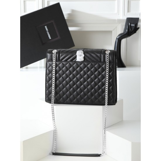 270 square SaintLaurent SaintLaurentSLP counter latest version Market exclusive Decorative interlocking metal YSL logo The hardware is flawless Original ball stripe pattern The handfeel is superb The details are exquisite handmade Exquisite single shoulde