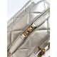 860 Chanel 25k Silver Shoulder Bag Super cool silver is also a color that has been out for many seasons Enough to hold a sense of fashionable atmosphere Small school bag with good capacity Shoulder strap with adjustable position Suction buckle pocket on t