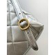 860 Chanel 25k Silver Shoulder Bag Super cool silver is also a color that has been out for many seasons Enough to hold a sense of fashionable atmosphere Small school bag with good capacity Shoulder strap with adjustable position Suction buckle pocket on t