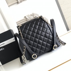 700 Chanel 23P super hot plain calf leather double backpack model 3860 The physical is very small and the old duma about the same size Undoubtedly still a premium model is very difficult to buy On the body is very good with the very durable will become a 