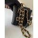 850 Upgrade back to stock ChaneVintage shoulder bag It's no exaggeration to say that this is a vintage backpack that can be passed on to future generations Classic double c logo diamond pattern with gold metal Leather chain shoulder straps texture full la