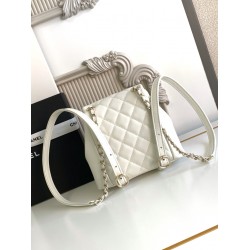 660 Chanel 23P super hot plain calf leather double backpack model 3787 The physical is very small and the old duma about the same size Undoubtedly still a premium model is very difficult to buy On the body is very good with the very durable will become a 