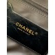730 Chanel 25N Black Velvet Shoulder Bag Ski Season's Velvet Shoulder Bag Super Beautiful Top Very Light Feeling Soft Zan R Zan R Model No. AS5679 Size 251025 Matching Packaging
