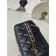 690 New Arrival NEChane1 explosive 25s Pearl Makeup Long Box Black Fragrance Door Forever Chane1 25s Cosmetic bag with mirror anywhere you can make up understated elegance handle inlaid with small diamonds close up look is very delicate wherever you go to