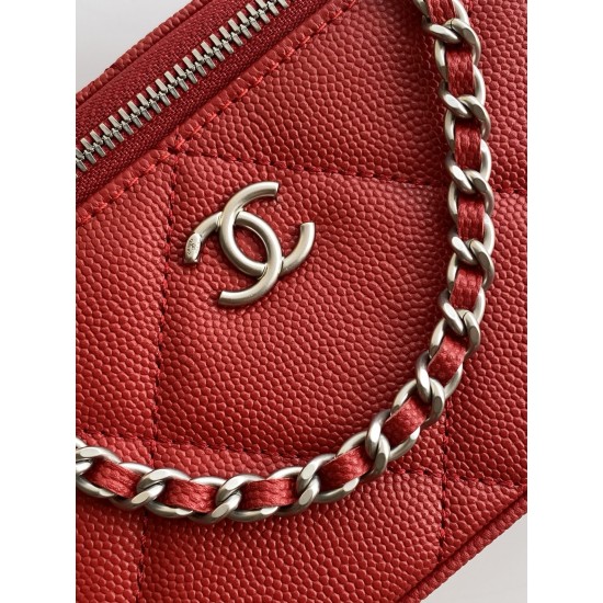 650 Chanel 25k large lattice box bag classic lattice pattern with caviar cowhide texture really no words hardware double C label exquisite and high-level handheld and chain shoulder back two kinds of back too poke me daily loaded with lipstick and powder 