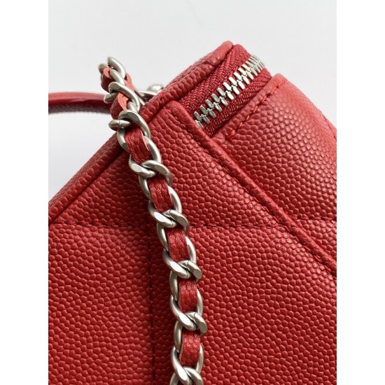 650 Chanel 25k large lattice box bag classic lattice pattern with caviar cowhide texture really no words hardware double C label exquisite and high-level handheld and chain shoulder back two kinds of back too poke me daily loaded with lipstick and powder 