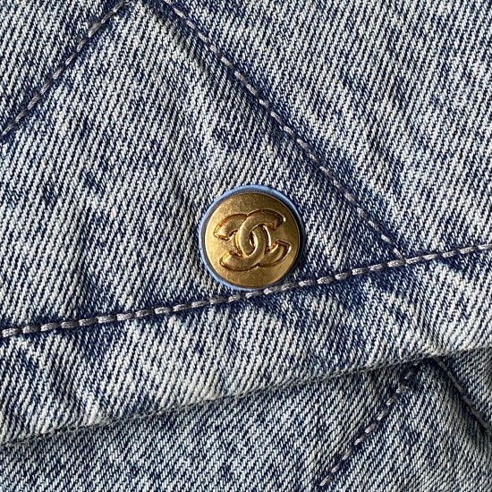 830 denim Chanel25K fall and winter limited edition shopping bag High-class sense of pull full AS5740 really too excited about the sheepskin with gold metal double pockets chain vintage pendant more stylish immediately make the classic diamond retro gener