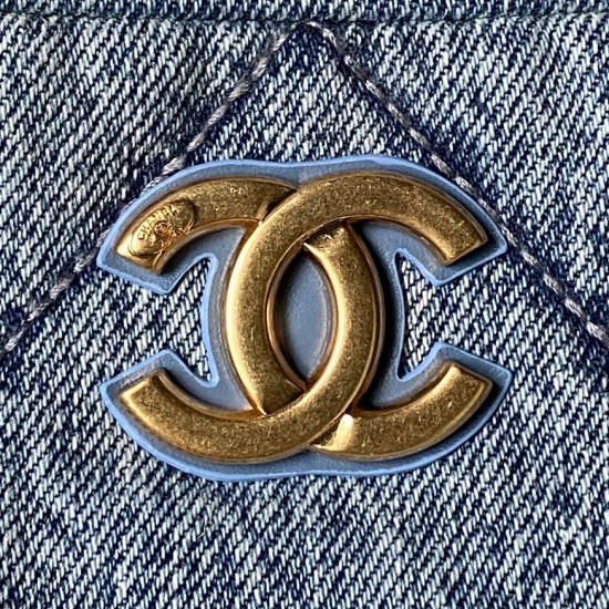 830 denim Chanel25K fall and winter limited edition shopping bag High-class sense of pull full AS5740 really too excited about the sheepskin with gold metal double pockets chain vintage pendant more stylish immediately make the classic diamond retro gener