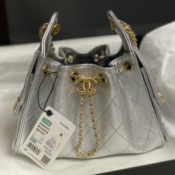 700 25p mini size chanel chanel hobo underarm bag hippie underarm bag small vintage gold coin button drawstring bucket bag diamond pattern vintage denim with leather classic chain design high class sense of daily travel must-have look beautiful texture wh