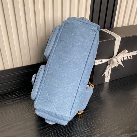 780 Cowboy Chane125C Early Spring Collection AS5302 Hoho Hippie Bag The double pocket design is very special The effect on the body is really great Casual and elegant Metal chain Hipster and retro Capacity is very large Size 273518 cm