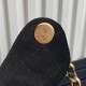 810 Chane125C show models HOBO BAG hippie bag AS5293 special design style glossy cowhide leather with gold metal super absolutely good with the upper body feel much better than the picture capacity is very touching left and right sides and double C logo e