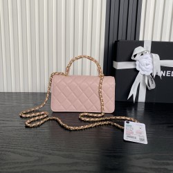 680 Chanel25B Double C logo handle AP4798 Exquisite handle design is more fashionable Grain cowhide leather with metal vintage hardware texture wear-resistant and durable Classic design and style versatile and practical Really exquisite Oh high color valu