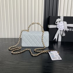 680 Chanel25B Double C logo handle AP4798 Exquisite handle design is more fashionable Grain cowhide leather with metal vintage hardware texture wear-resistant and durable Classic design and style versatile and practical Really exquisite Oh high color valu