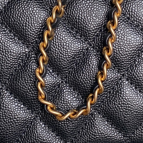 680 Chanel25B Double C logo handle cosmetic case AP4799 Exquisite handle design is more fashionable Grain cowhide leather with metal vintage hardware texture wear-resistant and durable Classic design style versatile and practical Really exquisite Oh high 