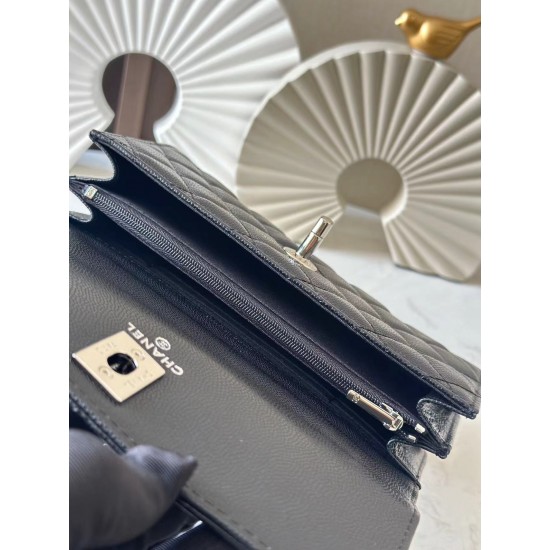 650 organ bag ohanel25p black silver handle at a glance fell in love with the paragraph handle and logo are drip design bling bling too beautiful sense of high class black system ensemble super love handsome cool beauty each one is the interpretation of s