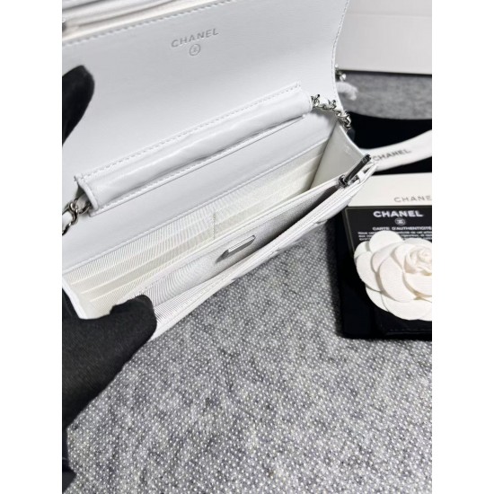 420 top original single 2020 spring and summer new version WOC33814 Fortune bag into the original sheepskin classic diamond lattice and leather through the classic design of the metal chain appearance and the same as the classic Woc before the difference 