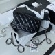 510 2020 spring and summer new version of WOC wealth bag lambskin classic diamond check and leather through the classic design of the metal chain appearance and the previous classic Woc the same difference is that the inner zipper into a metal button also