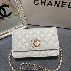 450 large explosive Chane AP1794 2020 new sheepskin woc too love at a glance on the logo than the classic model of the larger half wear leather half wear gold chain very exquisite capacity do not have to worry about the size of the fit all fit size 19cm