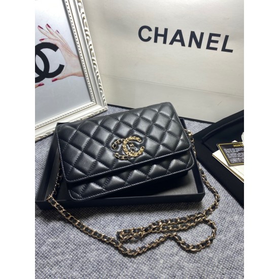 450 large explosive Chane AP1794 2020 new sheepskin woc too love at a glance on the logo than the classic model of the larger half wear leather half wear gold chain very exquisite capacity do not have to worry about the size of the fit all fit size 19cm