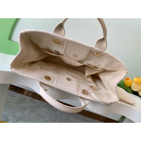 880 Chanel 25c Early Spring Beach Bag Yellow Super Holiday Large Model No. A66941 Size 38