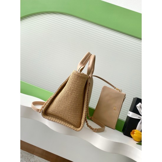 1200 25New Chane Beach Bag Shopper Are you excited Chanel TOTE BAG must have because it's classy because it's unique because it's durable and irrefutable versatile Model No. AS3351 Size 34