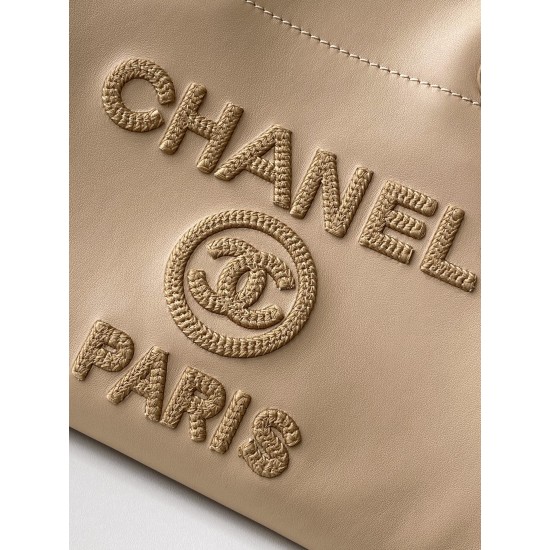 1200 25New Chane Beach Bag Shopper Are you excited Chanel TOTE BAG must have because it's classy because it's unique because it's durable and irrefutable versatile Model No. AS3351 Size 34