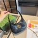 130 cowhide series GUCCI Marmont new wave half-moon armpit bag with chain can be carried on the shoulder original cowhide major celebrities sought after explosive models using the best hardware accessories classic logo top workmanship is comparable to the